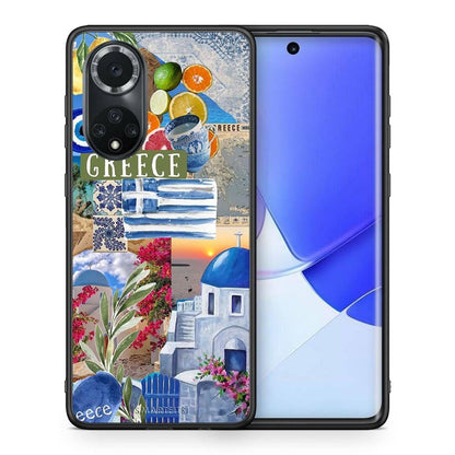 Θήκη Huawei Nova 9 / Honor 50 All Greek από τη Smartfits με σχέδιο στο πίσω μέρος και μαύρο περίβλημα | Huawei Nova 9 / Honor 50 All Greek case with colorful back and black bezels