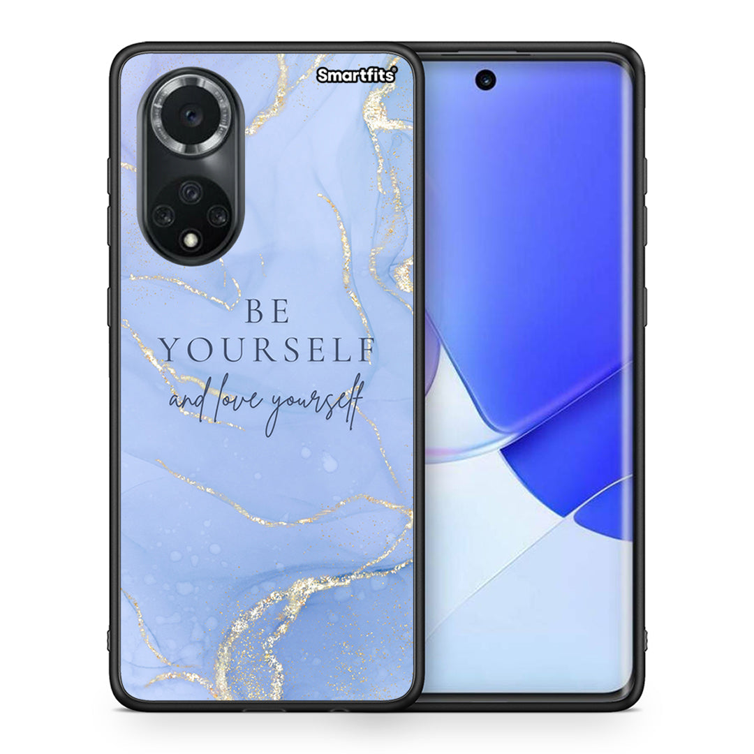 Θήκη Huawei Nova 9/Honor 50 Be Yourself από τη Smartfits με σχέδιο στο πίσω μέρος και μαύρο περίβλημα | Huawei Nova 9/Honor 50 Be Yourself case with colorful back and black bezels