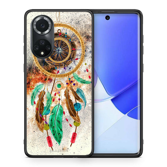 Θήκη Huawei Nova 9/Honor 50 DreamCatcher Boho από τη Smartfits με σχέδιο στο πίσω μέρος και μαύρο περίβλημα | Huawei Nova 9/Honor 50 DreamCatcher Boho case with colorful back and black bezels
