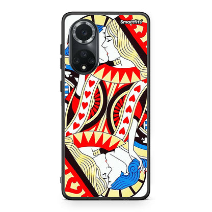 Huawei Nova 9/Honor 50 Card Love θήκη από τη Smartfits με σχέδιο στο πίσω μέρος και μαύρο περίβλημα | Smartphone case with colorful back and black bezels by Smartfits