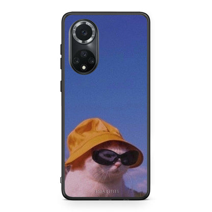 Huawei Nova 9/Honor 50 Cat Diva θήκη από τη Smartfits με σχέδιο στο πίσω μέρος και μαύρο περίβλημα | Smartphone case with colorful back and black bezels by Smartfits