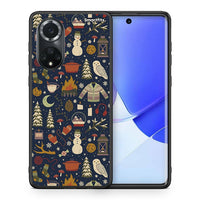 Thumbnail for Θήκη Huawei Nova 9/Honor 50 Christmas Elements από τη Smartfits με σχέδιο στο πίσω μέρος και μαύρο περίβλημα | Huawei Nova 9/Honor 50 Christmas Elements case with colorful back and black bezels