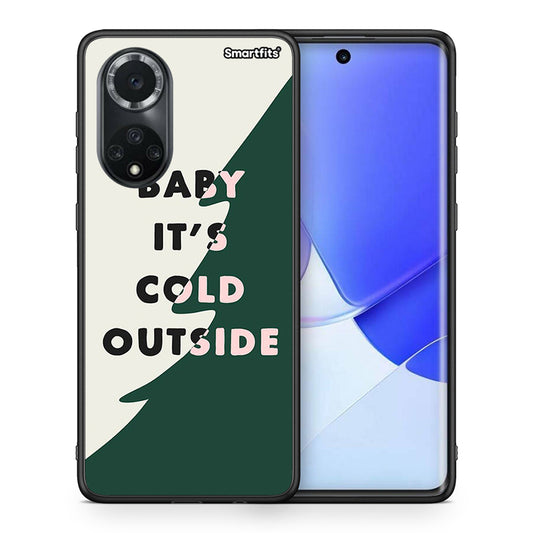 Θήκη Huawei Nova 9/Honor 50 Cold Outside από τη Smartfits με σχέδιο στο πίσω μέρος και μαύρο περίβλημα | Huawei Nova 9/Honor 50 Cold Outside case with colorful back and black bezels