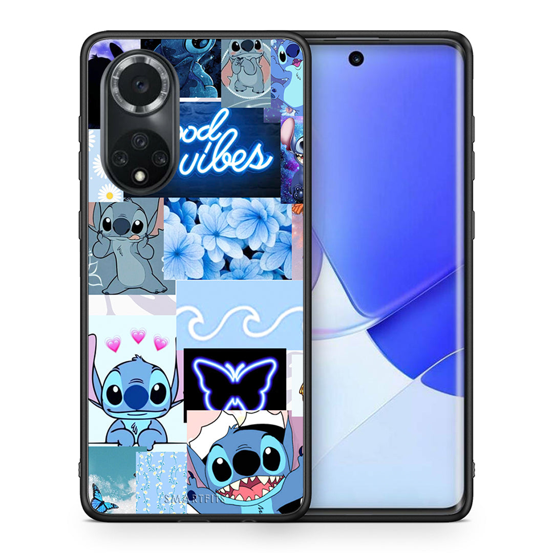 Θήκη Αγίου Βαλεντίνου Huawei Nova 9 / Honor 50 Collage Good Vibes από τη Smartfits με σχέδιο στο πίσω μέρος και μαύρο περίβλημα | Huawei Nova 9 / Honor 50 Collage Good Vibes case with colorful back and black bezels