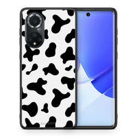 Thumbnail for Θήκη Huawei Nova 9/Honor 50 Cow Print από τη Smartfits με σχέδιο στο πίσω μέρος και μαύρο περίβλημα | Huawei Nova 9/Honor 50 Cow Print case with colorful back and black bezels