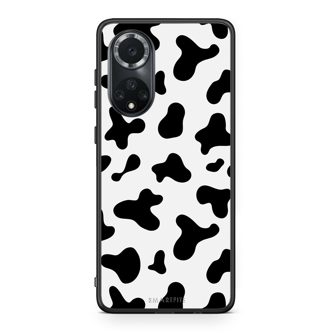 Huawei Nova 9/Honor 50 Cow Print θήκη από τη Smartfits με σχέδιο στο πίσω μέρος και μαύρο περίβλημα | Smartphone case with colorful back and black bezels by Smartfits