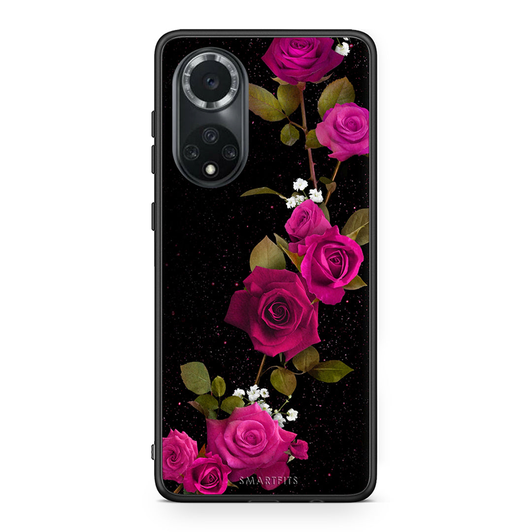 4 - Huawei Nova 9/Honor 50 Red Roses Flower case, cover, bumper