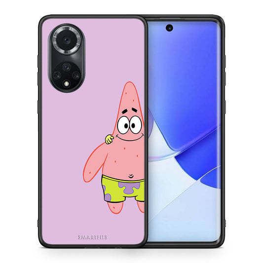Θήκη Huawei Nova 9/Honor 50 Friends Patrick από τη Smartfits με σχέδιο στο πίσω μέρος και μαύρο περίβλημα | Huawei Nova 9/Honor 50 Friends Patrick case with colorful back and black bezels