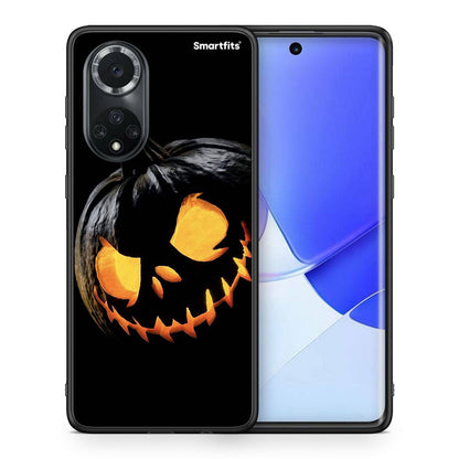 Θήκη Huawei Nova 9 / Honor 50 Halloween Scary Pumpkin από τη Smartfits με σχέδιο στο πίσω μέρος και μαύρο περίβλημα | Huawei Nova 9 / Honor 50 Halloween Scary Pumpkin case with colorful back and black bezels