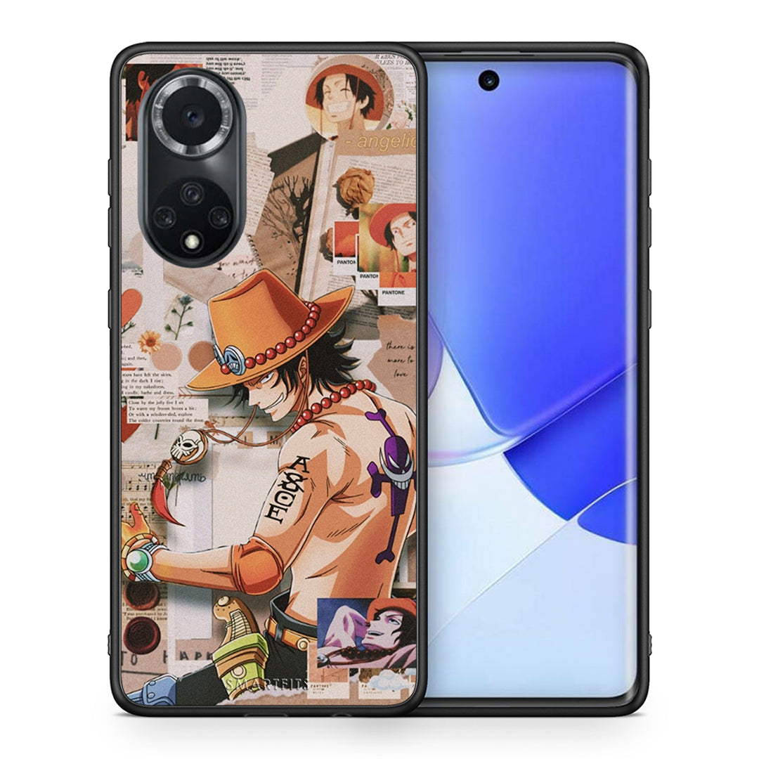 Θήκη Huawei Nova 9/Honor 50 Anime Collage από τη Smartfits με σχέδιο στο πίσω μέρος και μαύρο περίβλημα | Huawei Nova 9/Honor 50 Anime Collage case with colorful back and black bezels