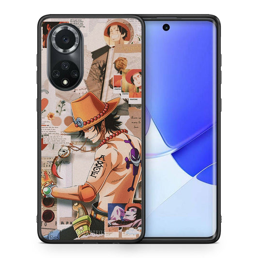 Θήκη Huawei Nova 9/Honor 50 Anime Collage από τη Smartfits με σχέδιο στο πίσω μέρος και μαύρο περίβλημα | Huawei Nova 9/Honor 50 Anime Collage case with colorful back and black bezels