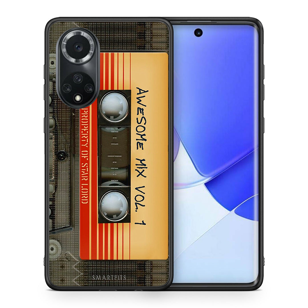 Θήκη Huawei Nova 9/Honor 50 Awesome Mix από τη Smartfits με σχέδιο στο πίσω μέρος και μαύρο περίβλημα | Huawei Nova 9/Honor 50 Awesome Mix case with colorful back and black bezels