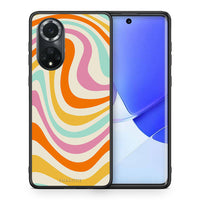 Thumbnail for Θήκη Huawei Nova 9/Honor 50 Colourful Waves από τη Smartfits με σχέδιο στο πίσω μέρος και μαύρο περίβλημα | Huawei Nova 9/Honor 50 Colourful Waves case with colorful back and black bezels