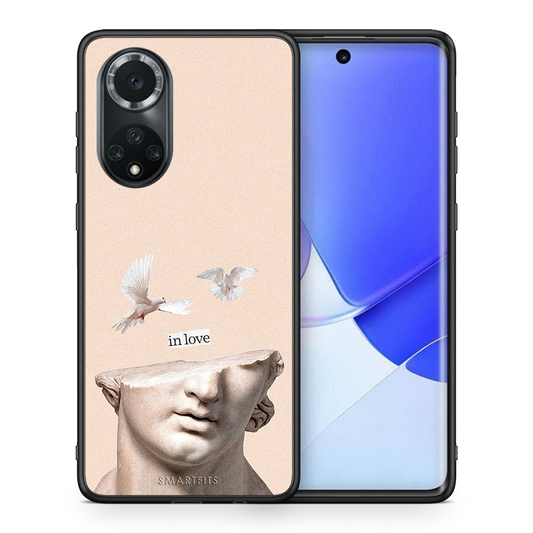 Θήκη Huawei Nova 9/Honor 50 In Love από τη Smartfits με σχέδιο στο πίσω μέρος και μαύρο περίβλημα | Huawei Nova 9/Honor 50 In Love case with colorful back and black bezels