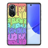 Thumbnail for Θήκη Huawei Nova 9/Honor 50 Melting Rainbow από τη Smartfits με σχέδιο στο πίσω μέρος και μαύρο περίβλημα | Huawei Nova 9/Honor 50 Melting Rainbow case with colorful back and black bezels