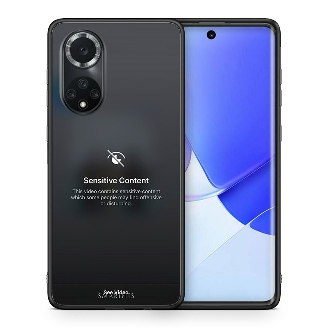 Θήκη Huawei Nova 9/Honor 50 Sensitive Content από τη Smartfits με σχέδιο στο πίσω μέρος και μαύρο περίβλημα | Huawei Nova 9/Honor 50 Sensitive Content case with colorful back and black bezels