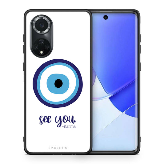Θήκη Huawei Nova 9/Honor 50 Karma Says από τη Smartfits με σχέδιο στο πίσω μέρος και μαύρο περίβλημα | Huawei Nova 9/Honor 50 Karma Says case with colorful back and black bezels