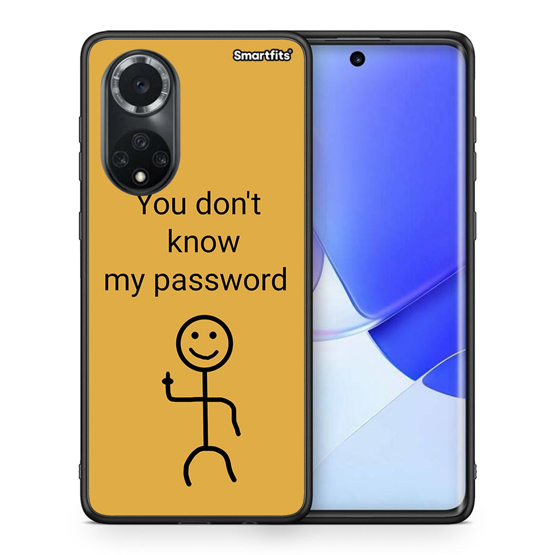 Θήκη Huawei Nova 9 / Honor 50 My Password από τη Smartfits με σχέδιο στο πίσω μέρος και μαύρο περίβλημα | Huawei Nova 9 / Honor 50 My Password case with colorful back and black bezels