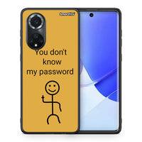 Thumbnail for Θήκη Huawei Nova 9 / Honor 50 My Password από τη Smartfits με σχέδιο στο πίσω μέρος και μαύρο περίβλημα | Huawei Nova 9 / Honor 50 My Password case with colorful back and black bezels