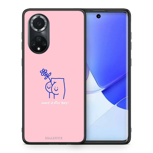 Θήκη Huawei Nova 9/Honor 50 Nice Day από τη Smartfits με σχέδιο στο πίσω μέρος και μαύρο περίβλημα | Huawei Nova 9/Honor 50 Nice Day case with colorful back and black bezels
