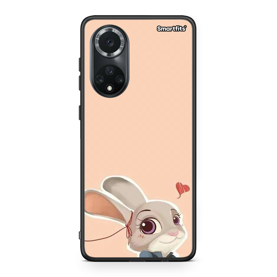 Huawei Nova 9/Honor 50 Nick Wilde And Judy Hopps Love 2 θήκη από τη Smartfits με σχέδιο στο πίσω μέρος και μαύρο περίβλημα | Smartphone case with colorful back and black bezels by Smartfits