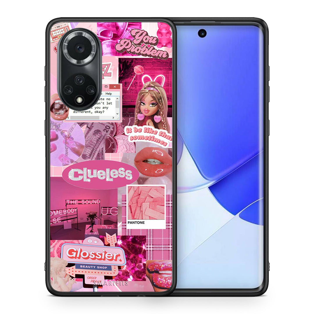 Θήκη Αγίου Βαλεντίνου Huawei Nova 9 / Honor 50 Pink Love από τη Smartfits με σχέδιο στο πίσω μέρος και μαύρο περίβλημα | Huawei Nova 9 / Honor 50 Pink Love case with colorful back and black bezels