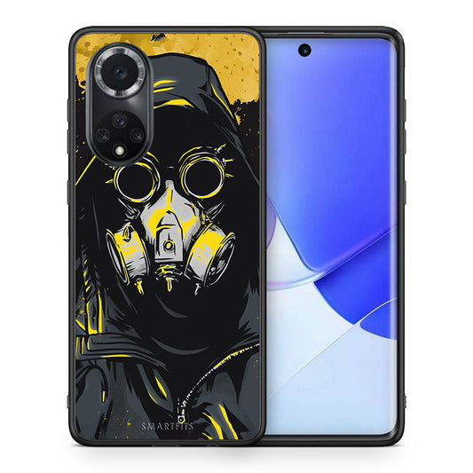 Θήκη Huawei Nova 9/Honor 50 Mask PopArt από τη Smartfits με σχέδιο στο πίσω μέρος και μαύρο περίβλημα | Huawei Nova 9/Honor 50 Mask PopArt case with colorful back and black bezels