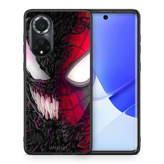 Θήκη Huawei Nova 9/Honor 50 SpiderVenom PopArt από τη Smartfits με σχέδιο στο πίσω μέρος και μαύρο περίβλημα | Huawei Nova 9/Honor 50 SpiderVenom PopArt case with colorful back and black bezels