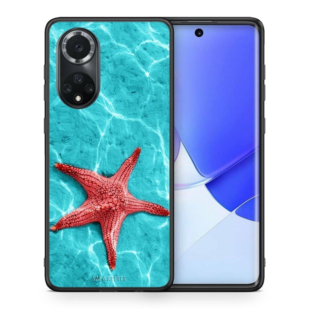 Θήκη Huawei Nova 9 / Honor 50 Red Starfish από τη Smartfits με σχέδιο στο πίσω μέρος και μαύρο περίβλημα | Huawei Nova 9 / Honor 50 Red Starfish case with colorful back and black bezels