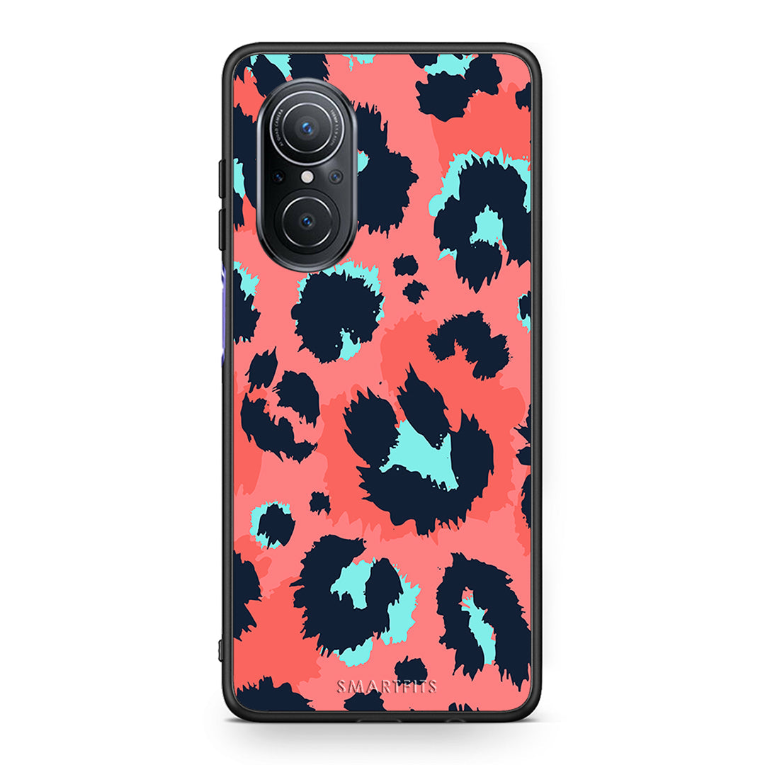 22 - Huawei Nova 9 SE Pink Leopard Animal case, cover, bumper