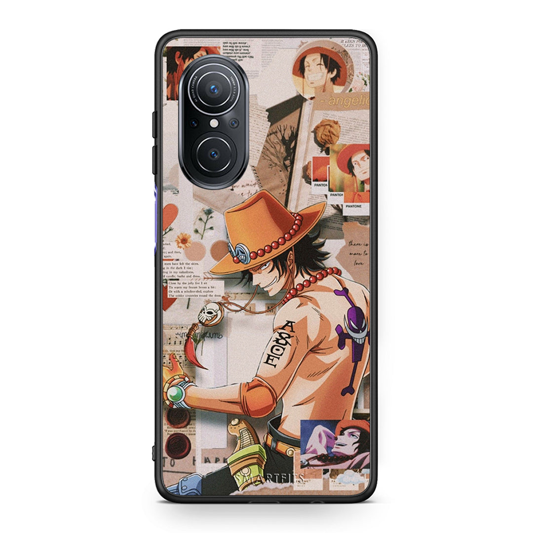 Huawei Nova 9 SE Anime Collage θήκη από τη Smartfits με σχέδιο στο πίσω μέρος και μαύρο περίβλημα | Smartphone case with colorful back and black bezels by Smartfits