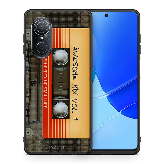 Θήκη Huawei Nova 9 SE Awesome Mix από τη Smartfits με σχέδιο στο πίσω μέρος και μαύρο περίβλημα | Huawei Nova 9 SE Awesome Mix case with colorful back and black bezels