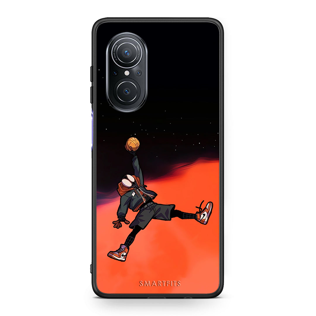 Huawei Nova 9 SE Basketball Hero θήκη από τη Smartfits με σχέδιο στο πίσω μέρος και μαύρο περίβλημα | Smartphone case with colorful back and black bezels by Smartfits