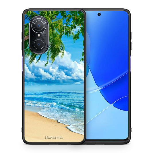 Θήκη Huawei Nova 9 SE Beautiful Beach από τη Smartfits με σχέδιο στο πίσω μέρος και μαύρο περίβλημα | Huawei Nova 9 SE Beautiful Beach case with colorful back and black bezels