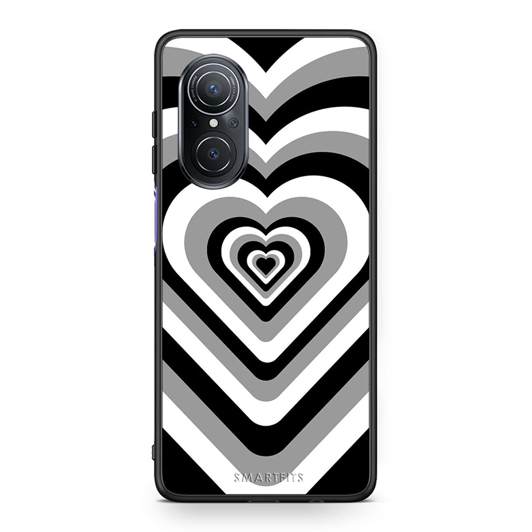 Huawei Nova 9 SE Black Hearts θήκη από τη Smartfits με σχέδιο στο πίσω μέρος και μαύρο περίβλημα | Smartphone case with colorful back and black bezels by Smartfits