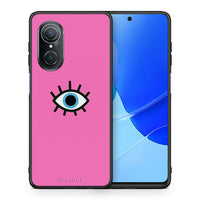 Thumbnail for Θήκη Huawei Nova 9 SE Blue Eye Pink από τη Smartfits με σχέδιο στο πίσω μέρος και μαύρο περίβλημα | Huawei Nova 9 SE Blue Eye Pink case with colorful back and black bezels