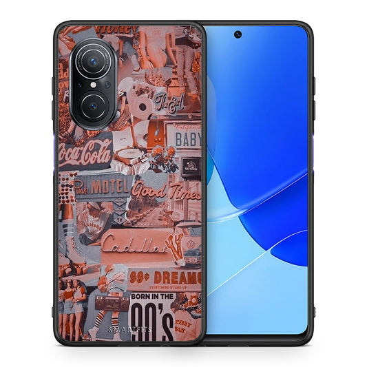 Θήκη Huawei Nova 9 SE Born In 90s από τη Smartfits με σχέδιο στο πίσω μέρος και μαύρο περίβλημα | Huawei Nova 9 SE Born In 90s case with colorful back and black bezels