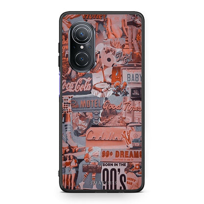 Huawei Nova 9 SE Born In 90s θήκη από τη Smartfits με σχέδιο στο πίσω μέρος και μαύρο περίβλημα | Smartphone case with colorful back and black bezels by Smartfits