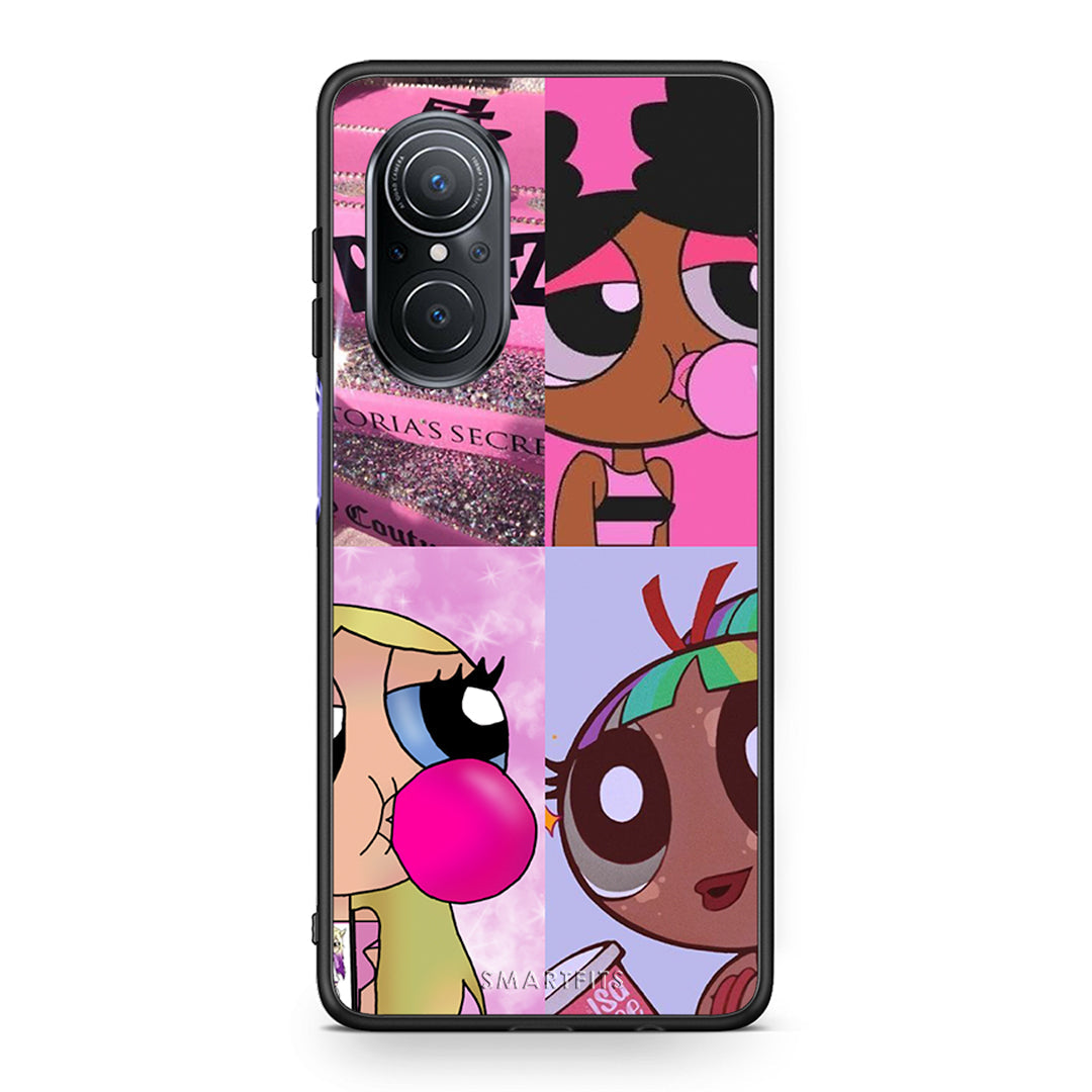 Huawei Nova 9 SE Bubble Girls Θήκη Αγίου Βαλεντίνου από τη Smartfits με σχέδιο στο πίσω μέρος και μαύρο περίβλημα | Smartphone case with colorful back and black bezels by Smartfits