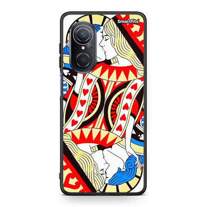 Huawei Nova 9 SE Card Love θήκη από τη Smartfits με σχέδιο στο πίσω μέρος και μαύρο περίβλημα | Smartphone case with colorful back and black bezels by Smartfits