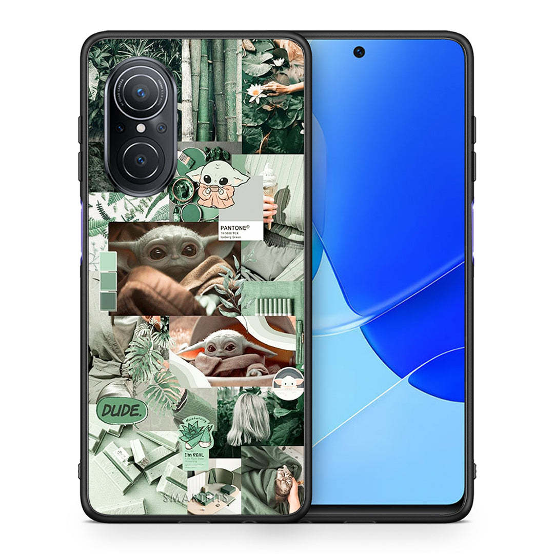 Θήκη Αγίου Βαλεντίνου Huawei Nova 9 SE Collage Dude από τη Smartfits με σχέδιο στο πίσω μέρος και μαύρο περίβλημα | Huawei Nova 9 SE Collage Dude case with colorful back and black bezels