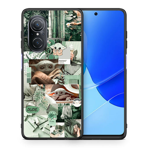 Θήκη Αγίου Βαλεντίνου Huawei Nova 9 SE Collage Dude από τη Smartfits με σχέδιο στο πίσω μέρος και μαύρο περίβλημα | Huawei Nova 9 SE Collage Dude case with colorful back and black bezels