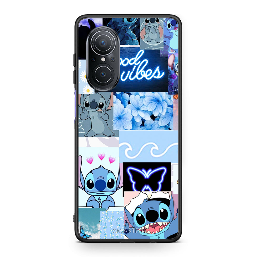 Huawei Nova 9 SE Collage Good Vibes Θήκη Αγίου Βαλεντίνου από τη Smartfits με σχέδιο στο πίσω μέρος και μαύρο περίβλημα | Smartphone case with colorful back and black bezels by Smartfits
