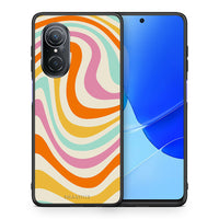 Thumbnail for Θήκη Huawei Nova 9 SE Colourful Waves από τη Smartfits με σχέδιο στο πίσω μέρος και μαύρο περίβλημα | Huawei Nova 9 SE Colourful Waves case with colorful back and black bezels