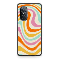 Thumbnail for Huawei Nova 9 SE Colourful Waves θήκη από τη Smartfits με σχέδιο στο πίσω μέρος και μαύρο περίβλημα | Smartphone case with colorful back and black bezels by Smartfits