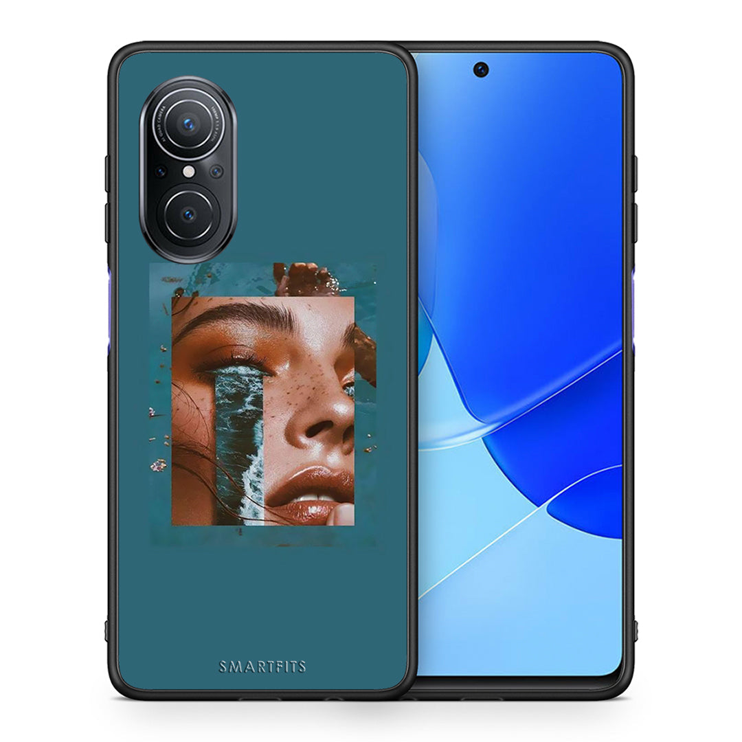 Θήκη Huawei Nova 9 SE Cry An Ocean από τη Smartfits με σχέδιο στο πίσω μέρος και μαύρο περίβλημα | Huawei Nova 9 SE Cry An Ocean case with colorful back and black bezels