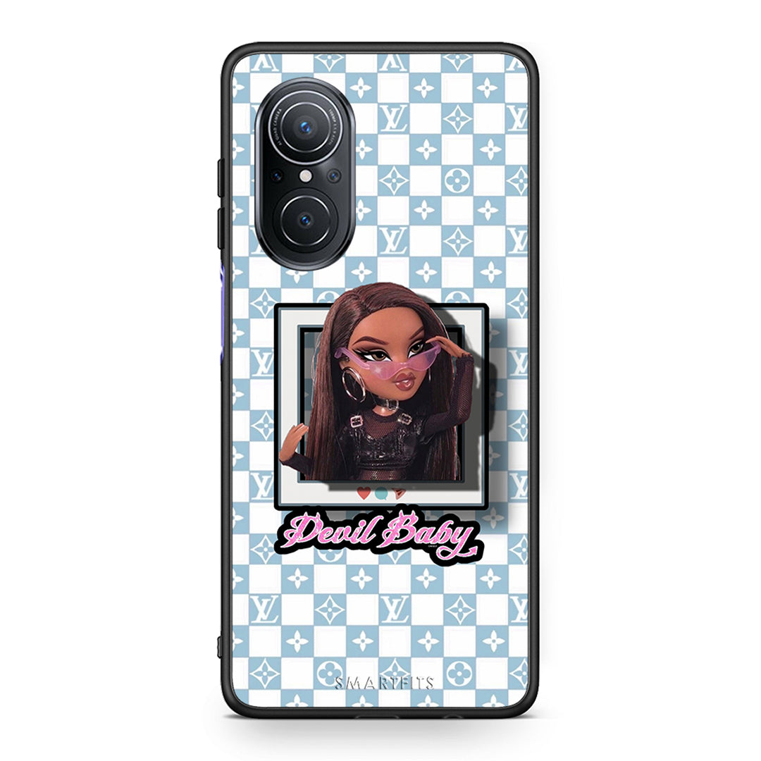 Huawei Nova 9 SE Devil Baby Θήκη Αγίου Βαλεντίνου από τη Smartfits με σχέδιο στο πίσω μέρος και μαύρο περίβλημα | Smartphone case with colorful back and black bezels by Smartfits