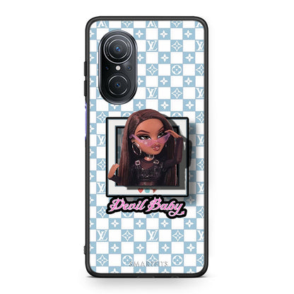 Huawei Nova 9 SE Devil Baby Θήκη Αγίου Βαλεντίνου από τη Smartfits με σχέδιο στο πίσω μέρος και μαύρο περίβλημα | Smartphone case with colorful back and black bezels by Smartfits