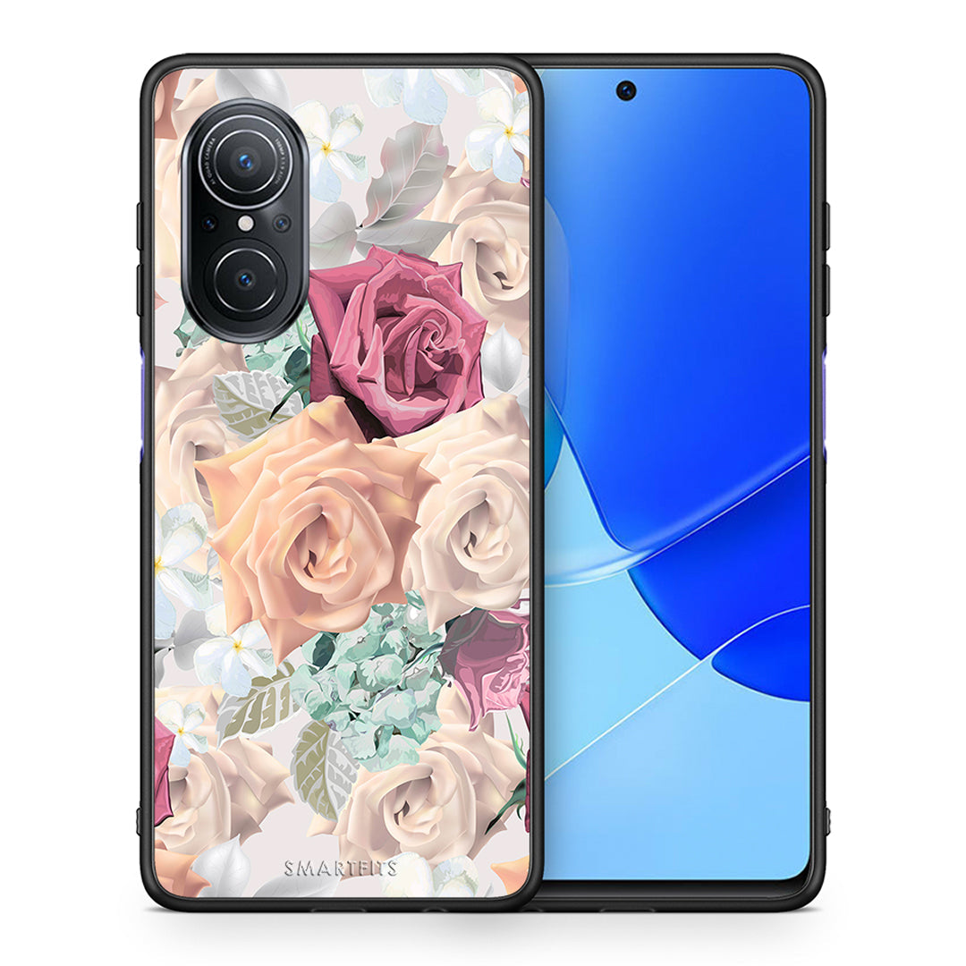Θήκη Huawei Nova 9 SE Bouquet Floral από τη Smartfits με σχέδιο στο πίσω μέρος και μαύρο περίβλημα | Huawei Nova 9 SE Bouquet Floral case with colorful back and black bezels