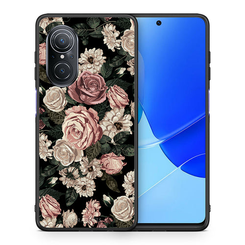 Θήκη Huawei Nova 9 SE Wild Roses Flower από τη Smartfits με σχέδιο στο πίσω μέρος και μαύρο περίβλημα | Huawei Nova 9 SE Wild Roses Flower case with colorful back and black bezels